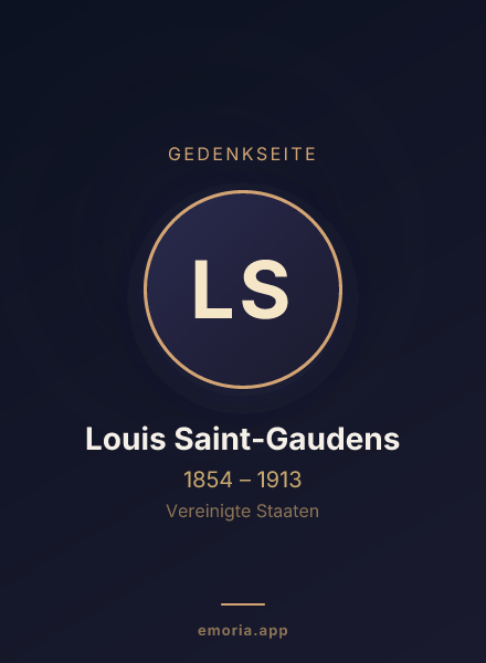 Gedenkportrait von Louis Saint-Gaudens