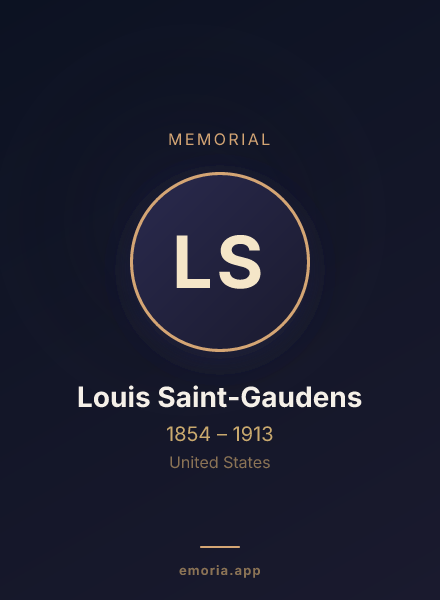 Memorial portrait of Louis Saint-Gaudens