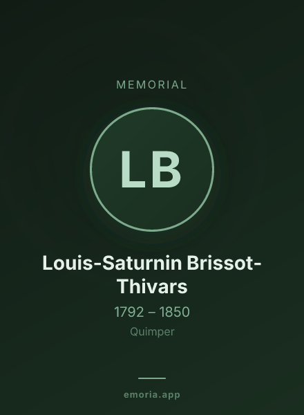 Memorial portrait of Louis-Saturnin Brissot-Thivars