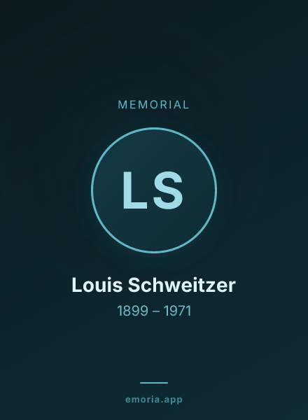 Memorial portrait of Louis Schweitzer