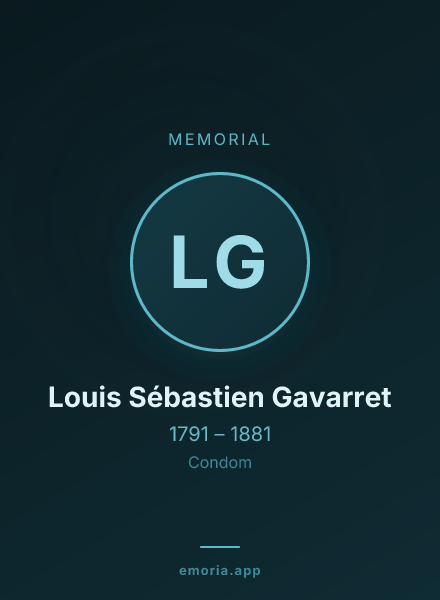 Memorial portrait of Louis Sébastien Gavarret
