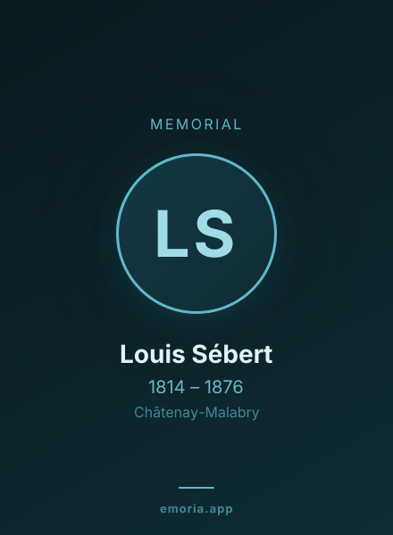 Memorial portrait of Louis Sébert
