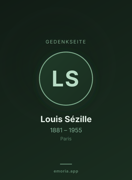 Gedenkportrait von Louis Sézille