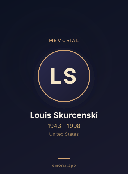 Memorial portrait of Louis Skurcenski