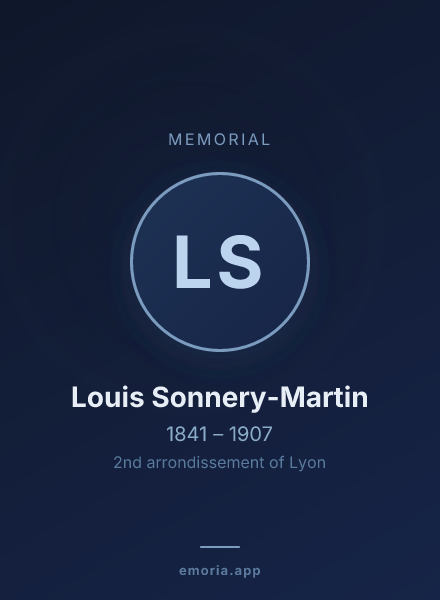 Memorial portrait of Louis Sonnery-Martin