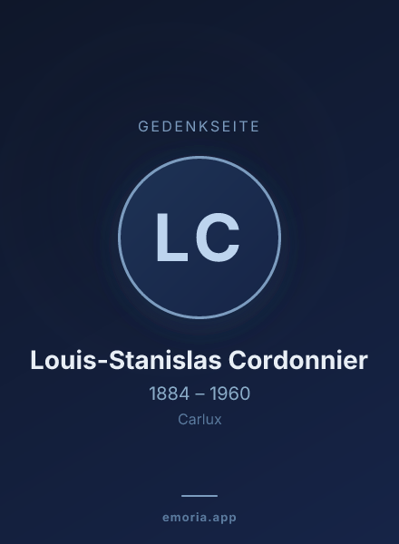 Gedenkportrait von Louis-Stanislas Cordonnier