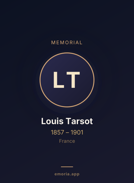 Memorial portrait of Louis Tarsot