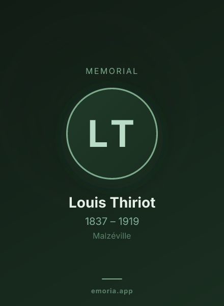 Memorial portrait of Louis Thiriot