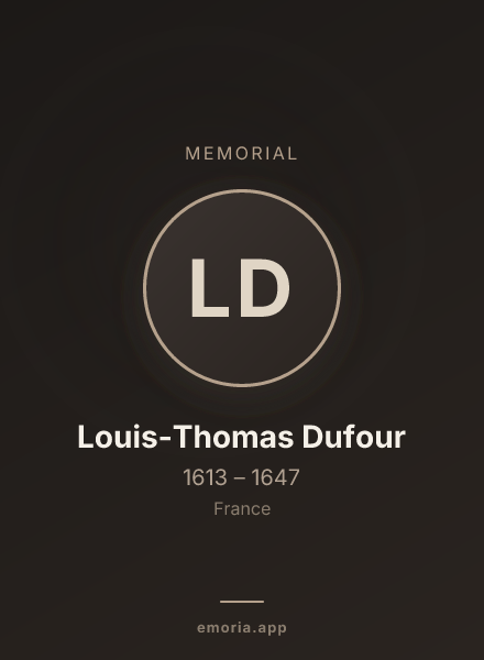 Memorial portrait of Louis-Thomas Dufour