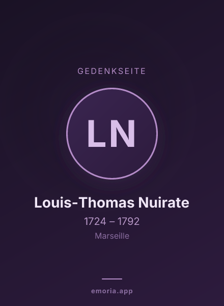 Gedenkportrait von Louis-Thomas Nuirate