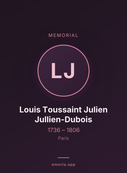 Memorial portrait of Louis Toussaint Julien Jullien-Dubois