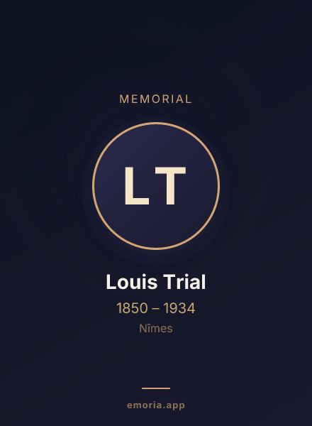 Memorial portrait of Louis Trial