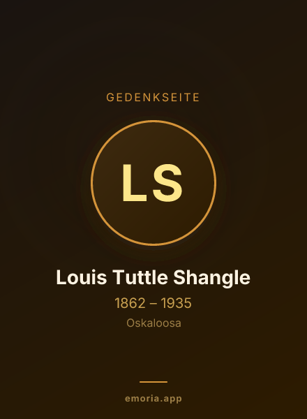 Gedenkportrait von Louis Tuttle Shangle
