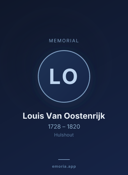 Memorial portrait of Louis Van Oostenrijk