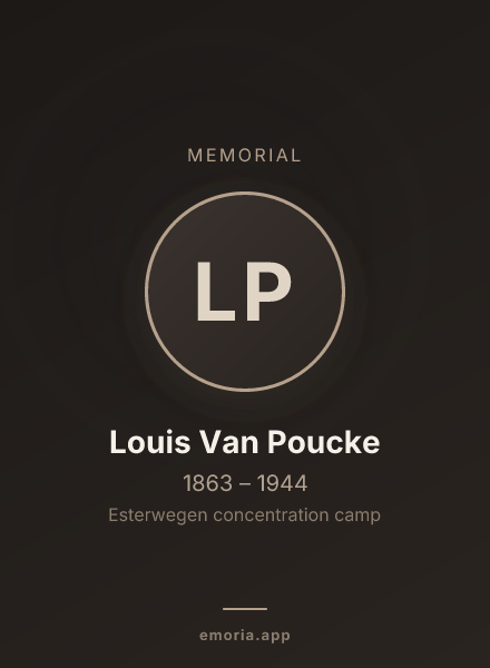 Memorial portrait of Louis Van Poucke