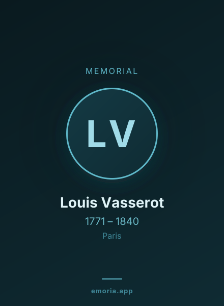 Memorial portrait of Louis Vasserot