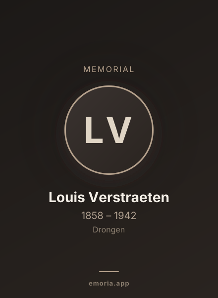 Memorial portrait of Louis Verstraeten