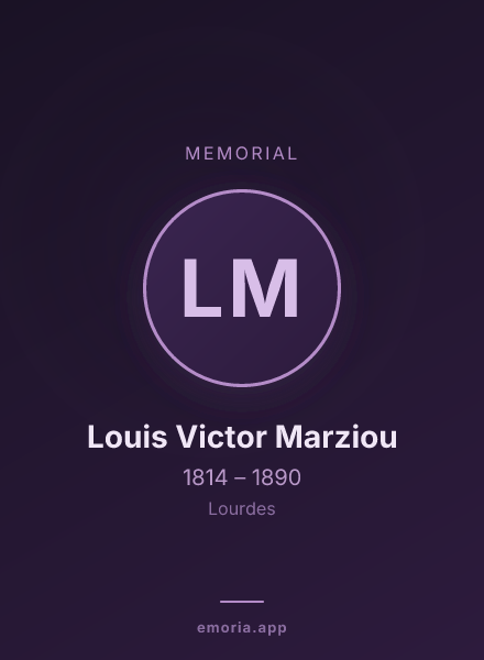 Memorial portrait of Louis Victor Marziou