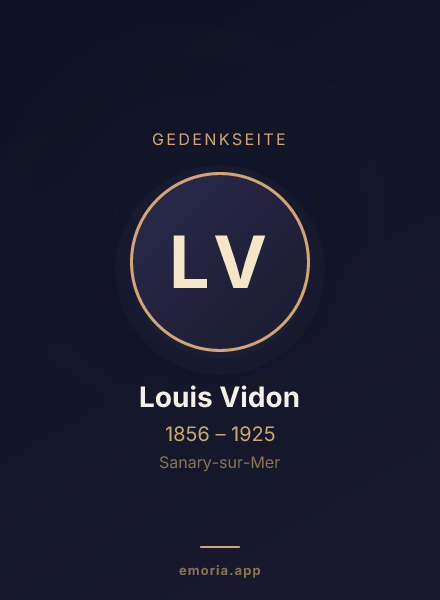 Gedenkportrait von Louis Vidon