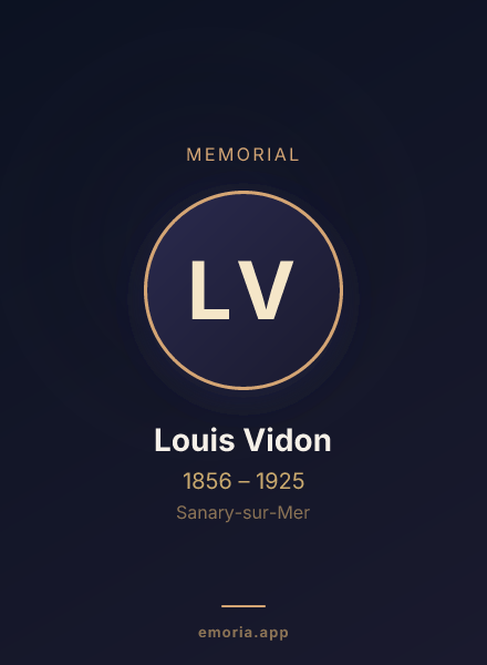 Memorial portrait of Louis Vidon