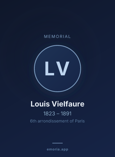 Memorial portrait of Louis Vielfaure