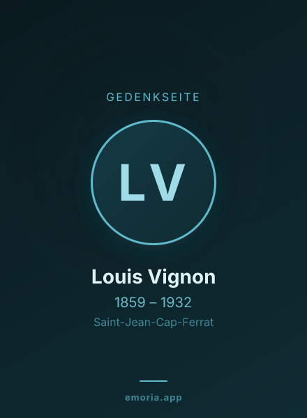 Gedenkportrait von Louis Vignon