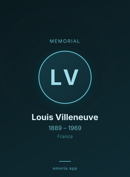 Memorial portrait of Louis Villeneuve