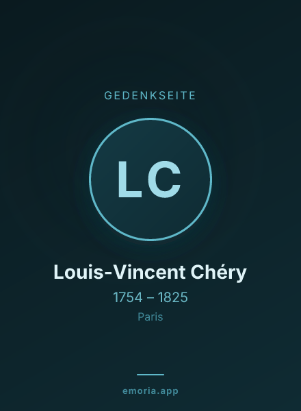 Gedenkportrait von Louis-Vincent Chéry