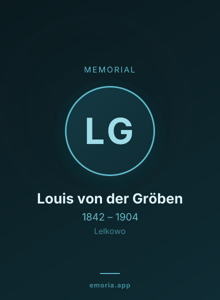 Memorial portrait of Louis von der Gröben