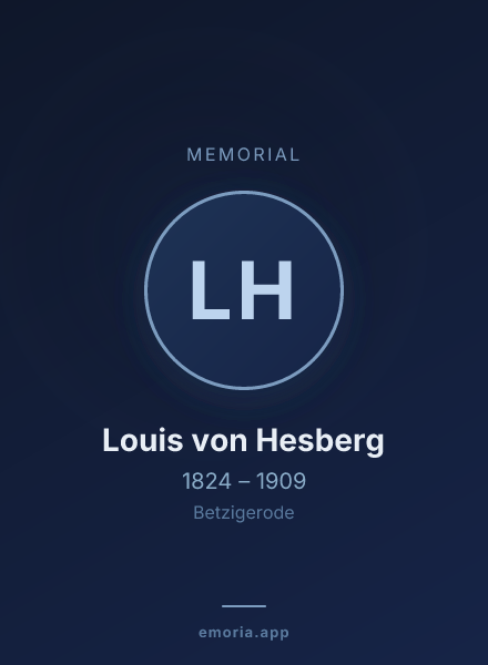 Memorial portrait of Louis von Hesberg