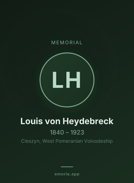 Memorial portrait of Louis von Heydebreck