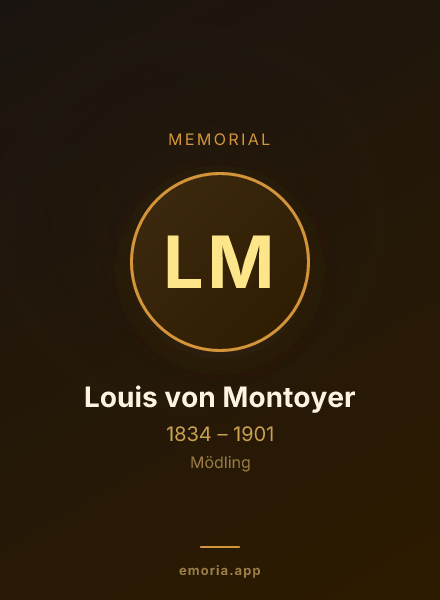 Memorial portrait of Louis von Montoyer