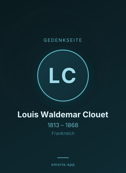 Gedenkportrait von Louis Waldemar Clouet