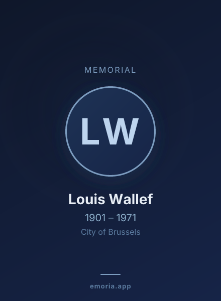 Memorial portrait of Louis Wallef