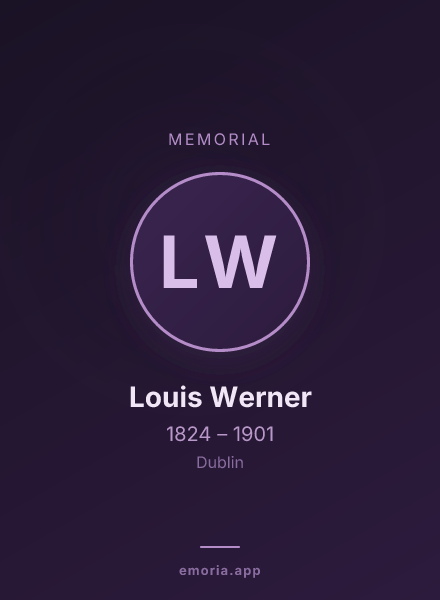 Memorial portrait of Louis Werner
