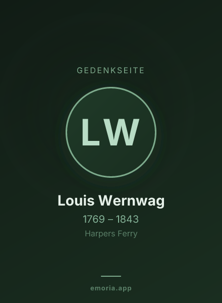 Gedenkportrait von Louis Wernwag