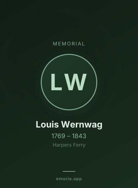 Memorial portrait of Louis Wernwag