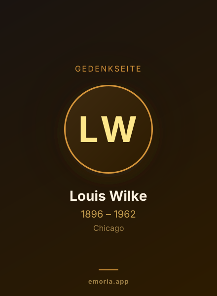 Gedenkportrait von Louis Wilke