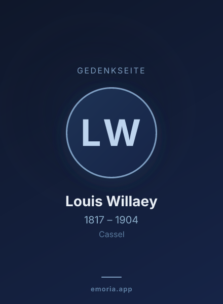 Gedenkportrait von Louis Willaey