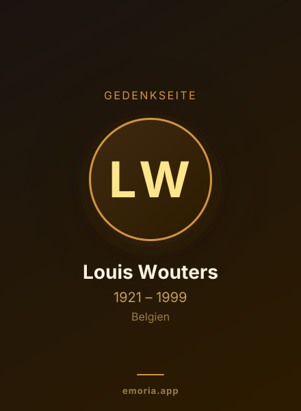 Gedenkportrait von Louis Wouters