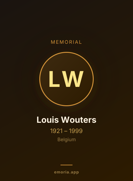Memorial portrait of Louis Wouters