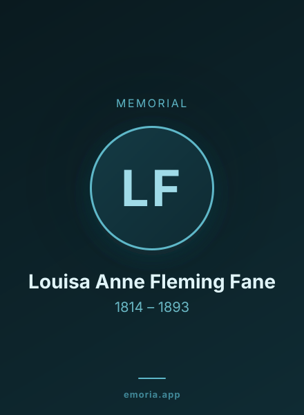 Memorial portrait of Louisa Anne Fleming Fane