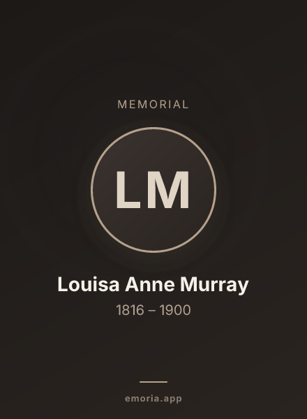 Memorial portrait of Louisa Anne Murray
