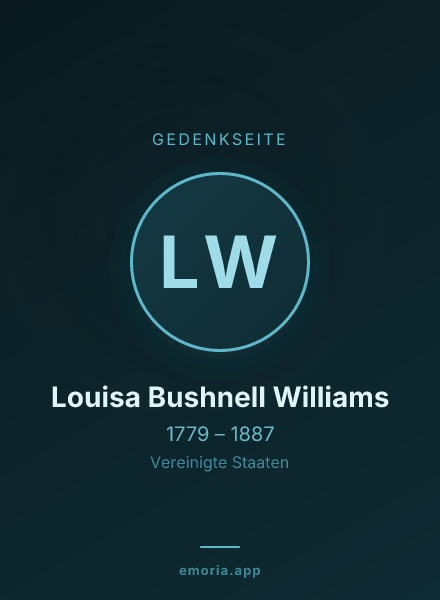 Gedenkportrait von Louisa Bushnell Williams