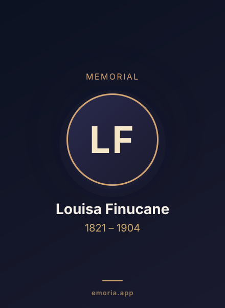 Memorial portrait of Louisa Finucane