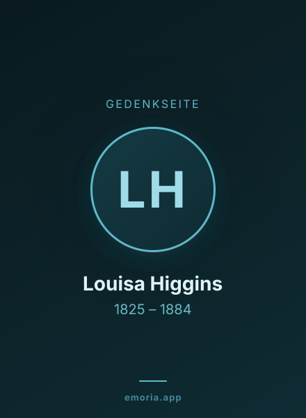 Gedenkportrait von Louisa Higgins