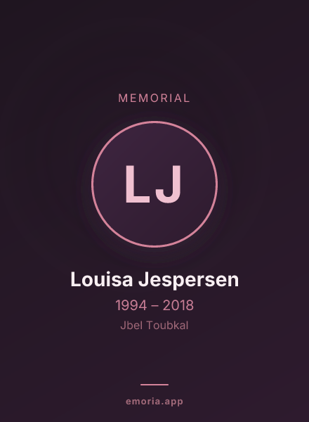 Memorial portrait of Louisa Jespersen