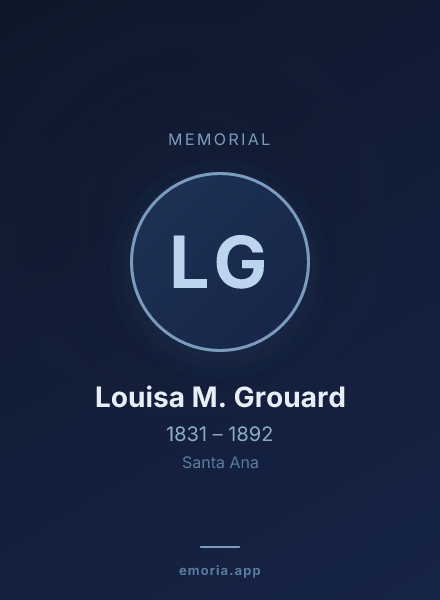 Memorial portrait of Louisa M. Grouard