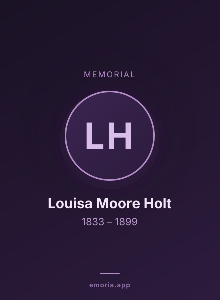Memorial portrait of Louisa Moore Holt