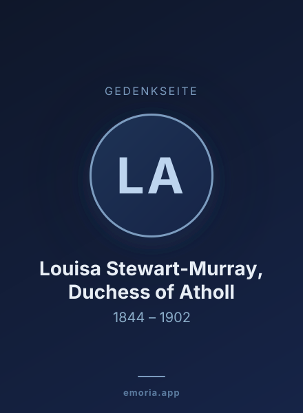 Gedenkportrait von Louisa Stewart-Murray, Duchess of Atholl
